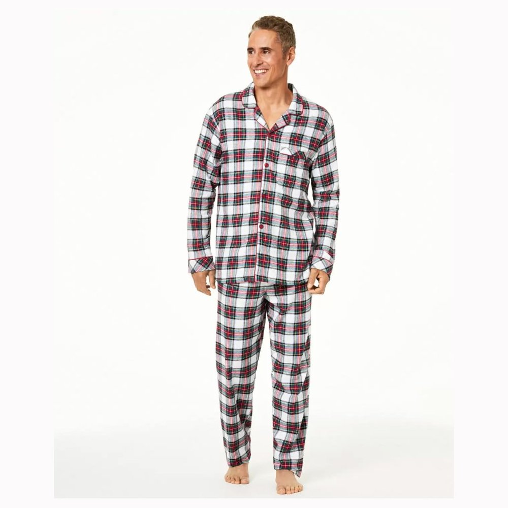 Family Pajamas Matching Mens Stewart Plaid Family Pajama Set